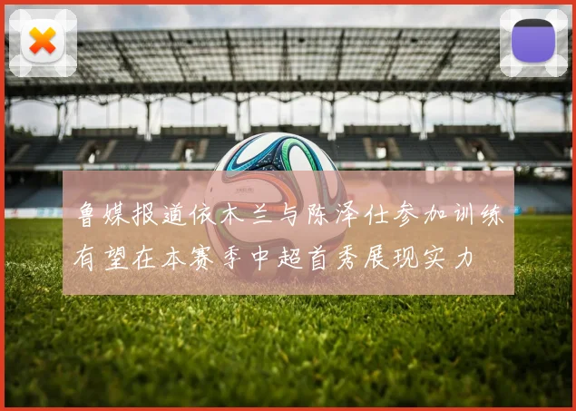 鲁媒报道依木兰与陈泽仕参加训练有望在本赛季中超首秀展现实力